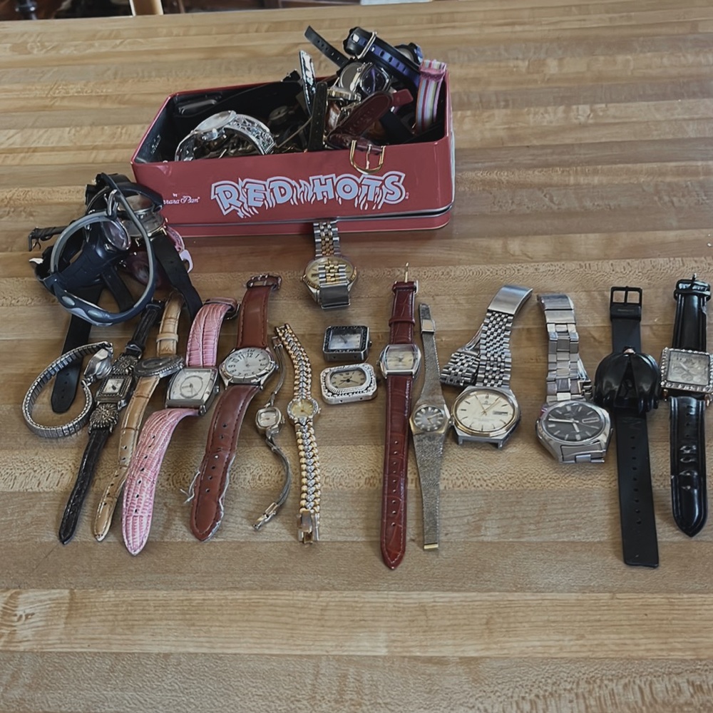 Watches- lots of assorted watches from Bologna to everything in between